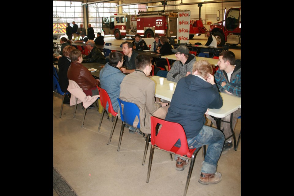 Fire Prevention Week in Yorkton was marked Wednesday morning with a pancake breakfast served up by the City’s firefighters. The breakfast was held at the fire hall on Smith Street.