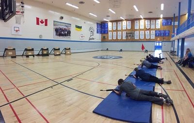 Kamsack and Canora cadets participated in a stage one biathlon practice on October 8 as preparation for regional competitions. Each cadet did a timed run using the daisy air rifle with an aim at promoting physical fitness and attention to detail.