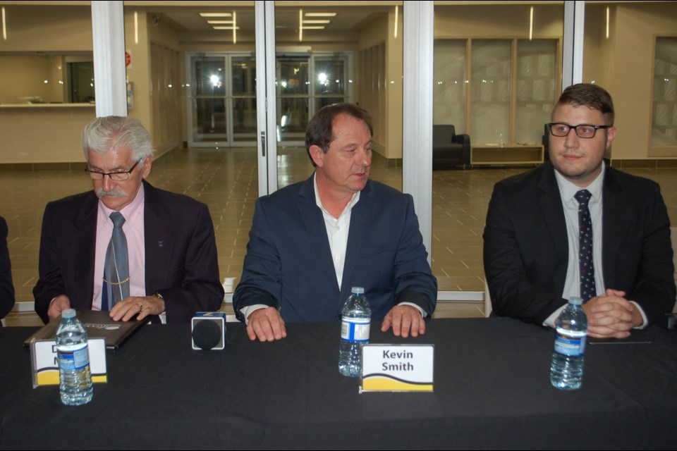 From the left: Estevan City Council candidates Dennis Moore, Kevin Smith and Travis Frank.