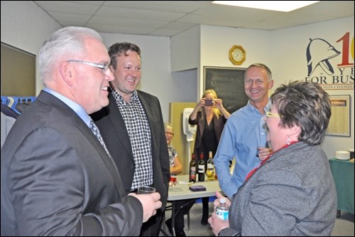 Candidates were out in full force at the Battlefords Chamber of Commerce all-candidates reception held at the Balych Mural Meeting Room in North Battleford.