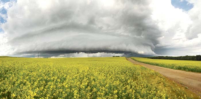 A dramatic prairie weather scene courtesy of Greg Johnson.