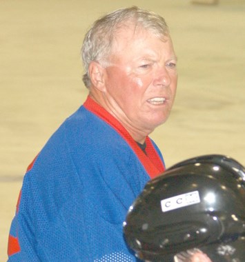 Bob Clarke at the Roller Goodwin hockey tournament at the Whitney Forum in August 2010.