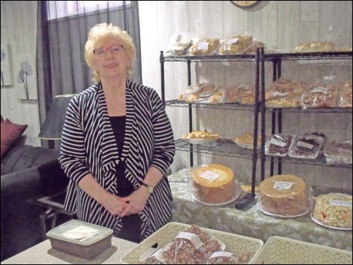 Eileen Petrun at the grand opening of her Bake Shop in Borden on Oct. 28.
