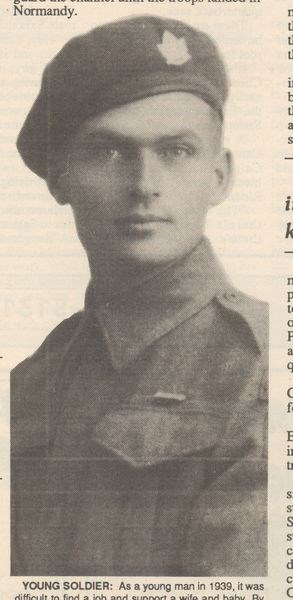 Lloyd Elderkin, interviewed in 1990, served both his country and his family through becoming a soldier in the Second World War. He sent his wage of $1 a day home to his family while learning to kill or be killed on the frontlines of the war.