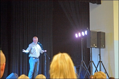 Comedian Bobby Henline returns for the second year to perform at a fundraiser for Wounded Warrior Weekend at the Don Ross Centre Saturday night.
