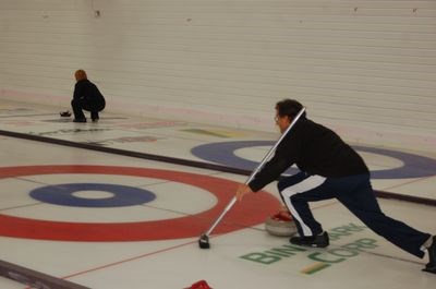The Preeceville Curling Rink kicked off its curling season with regular season play on November 8. Dwayne Karcha and Glenda Jeffrey enjoyed curling in the two-on-two bonspiel.