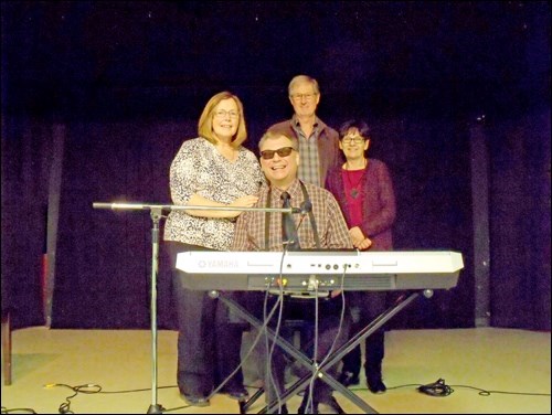 Pat and Stan Windels with Ron Mills, new Riverbend Fellowship Church minister at Borden, and his wife Sue. Photos by Lorraine Olinyk