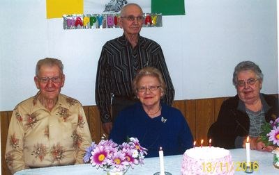 September and October birthday celebrants who were congratulated at the Keen Age Centre’s October 23 social, from left, were Michael Woloschuk, John Oystryk, Stella Diakow and Marge Shewchuk.