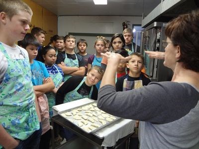 Invermay grades 8 and 9 students were instructed on how to make perogies on October 25 at St. Anthony’s Parish Hall in Rama.