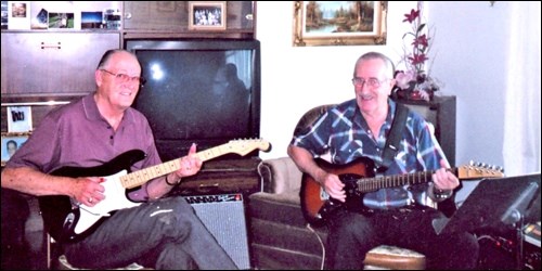 Bill McKay and Dave Hiebert jamming at Kyle, circa 2005.