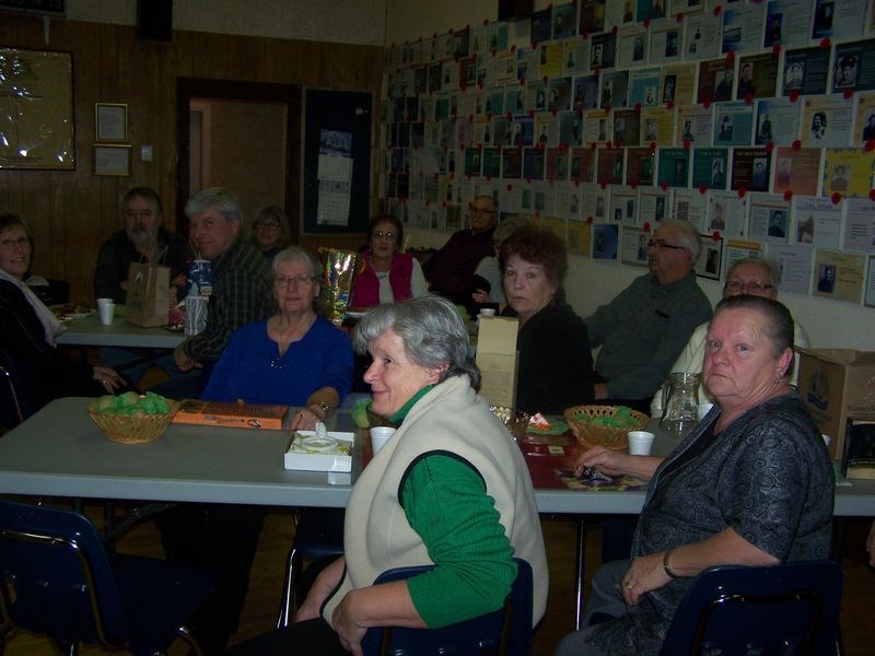 Norquay Legion hosted its annual Christmas party on December 9 with 34 people from surrounding areas attending a meal catered by Norquay Corner Gas. Following the meal was an exchange of gifts, distribution of treats treats and fellowship. Raffle for an iPad resulted in following winners: Gloria Rudnisky, the iPad; Duran Polowich, $25 in-store gift certificate, and Jack and Nate Korpusik, $50 in-store gift certificate. All winners are of Norquay.