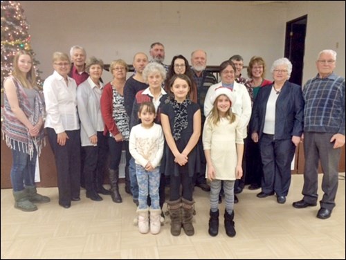 All ages participating in the Christmas program on Dec. 23 at Mayfair Hall. Photos by Elaine Woloshyn