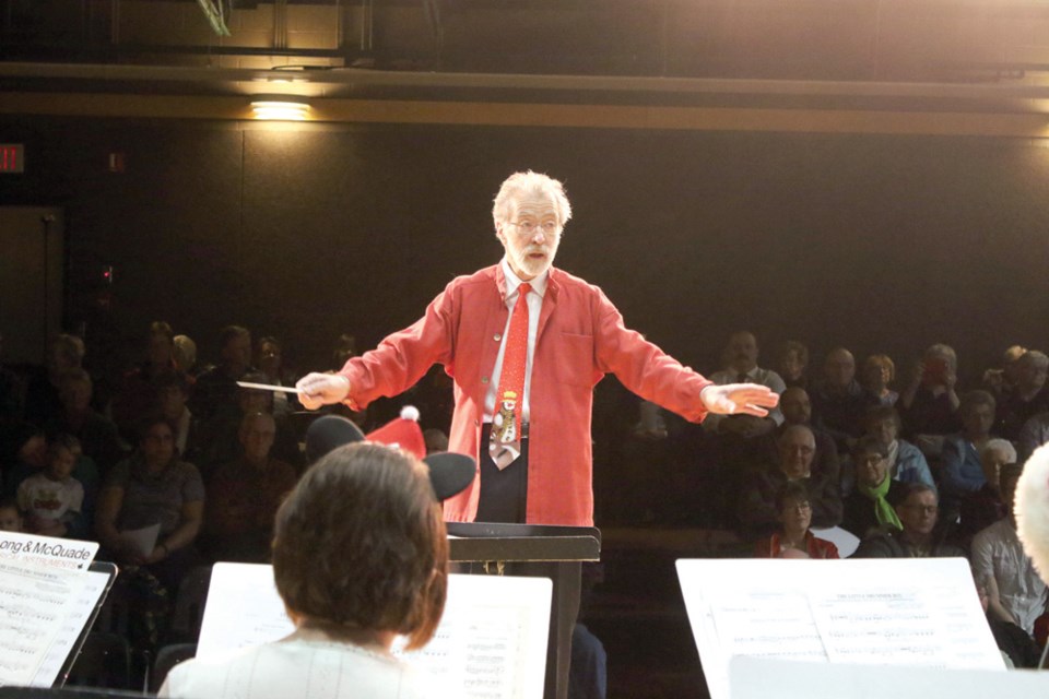 Uffe Vors conducts the Tisdale Lions Community Band