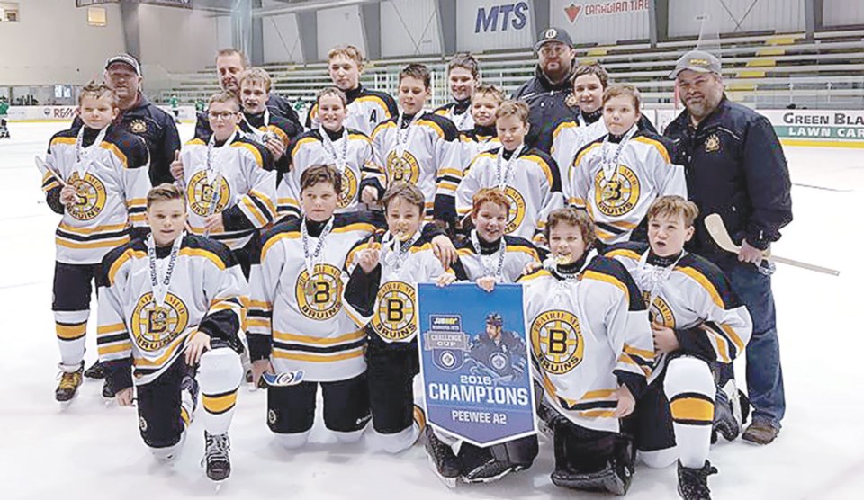 Peewee A Bruins team