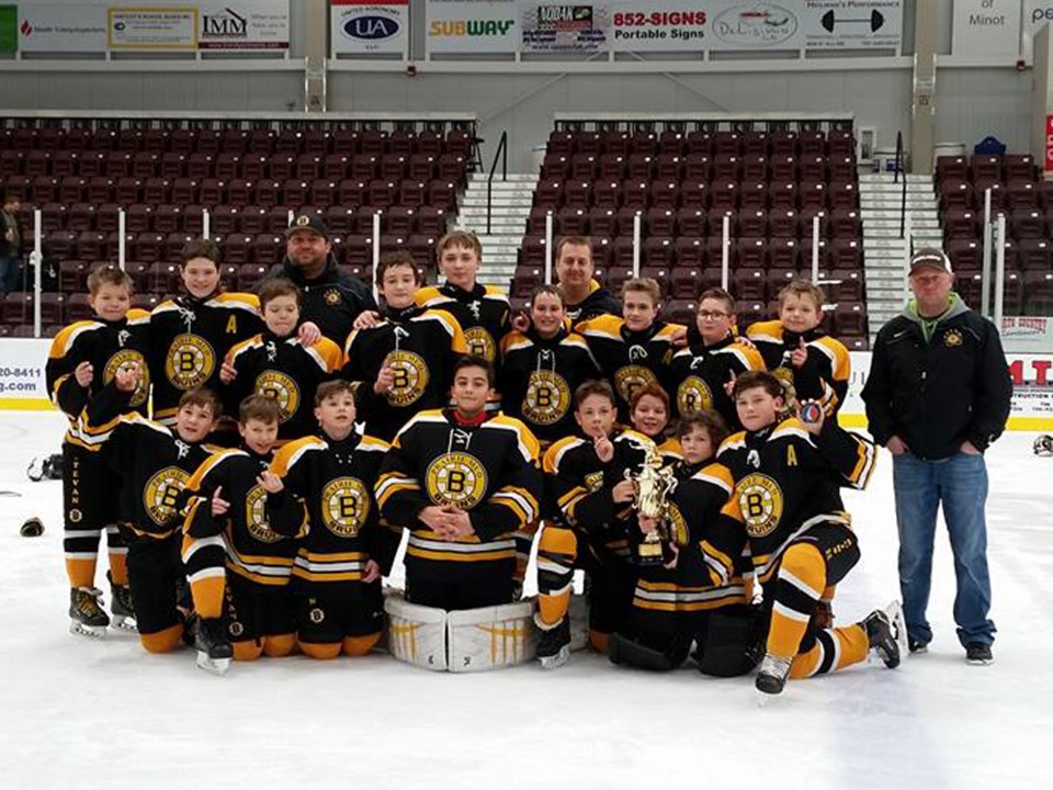 peewee a bruins minot jan 2017