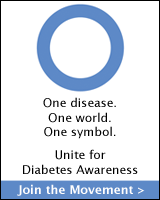 Diabetes blue circle