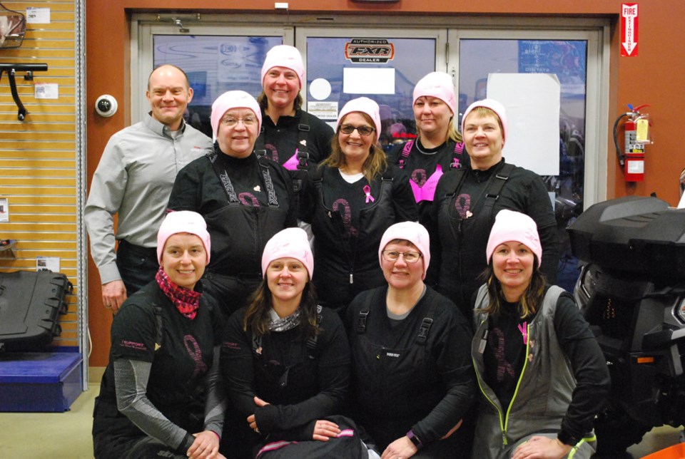 Prairie Women on Snowmobiles