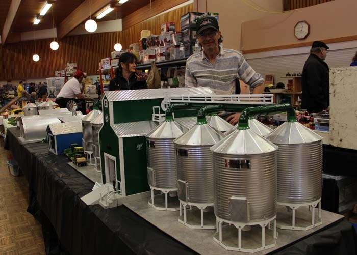 Dean Spokowski of the Yorkton area put his highly detailed farm buildings on display for the first time.