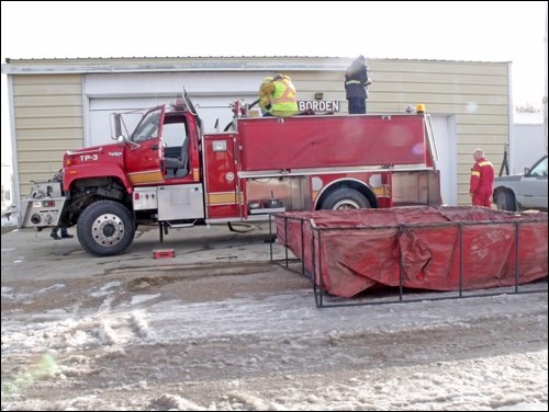 Borden Fire Department gets water truck_0