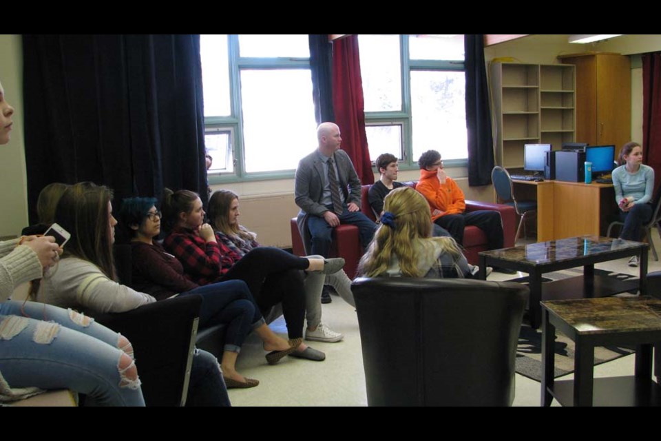 Colin Knight talked about the inspiration for the room during the opening program.