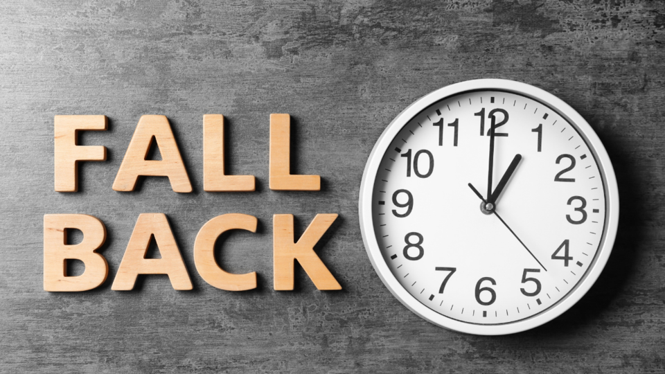 Get ready to turn clocks back one hour as daylight saving time ends