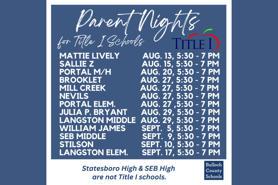 bulloch-county-schools-title-1-parents-night