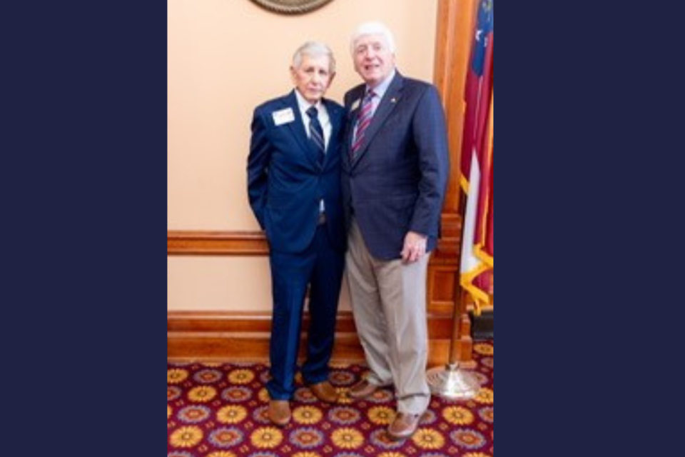 "It was wonderful to see my longtime friend and former Majority Leader, Larry Walker at the Capitol last week"