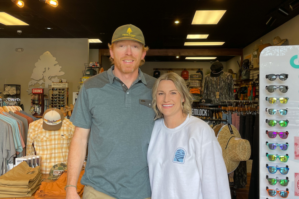 Spence and Sara Wright at Creek and Coast Outfitters