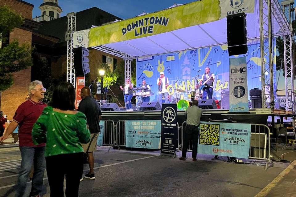 The Fantasy Bands moving the crowd with The Commodores hit "Brickhouse"
