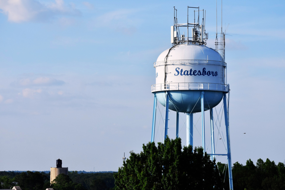 downtownstatesborowatertower