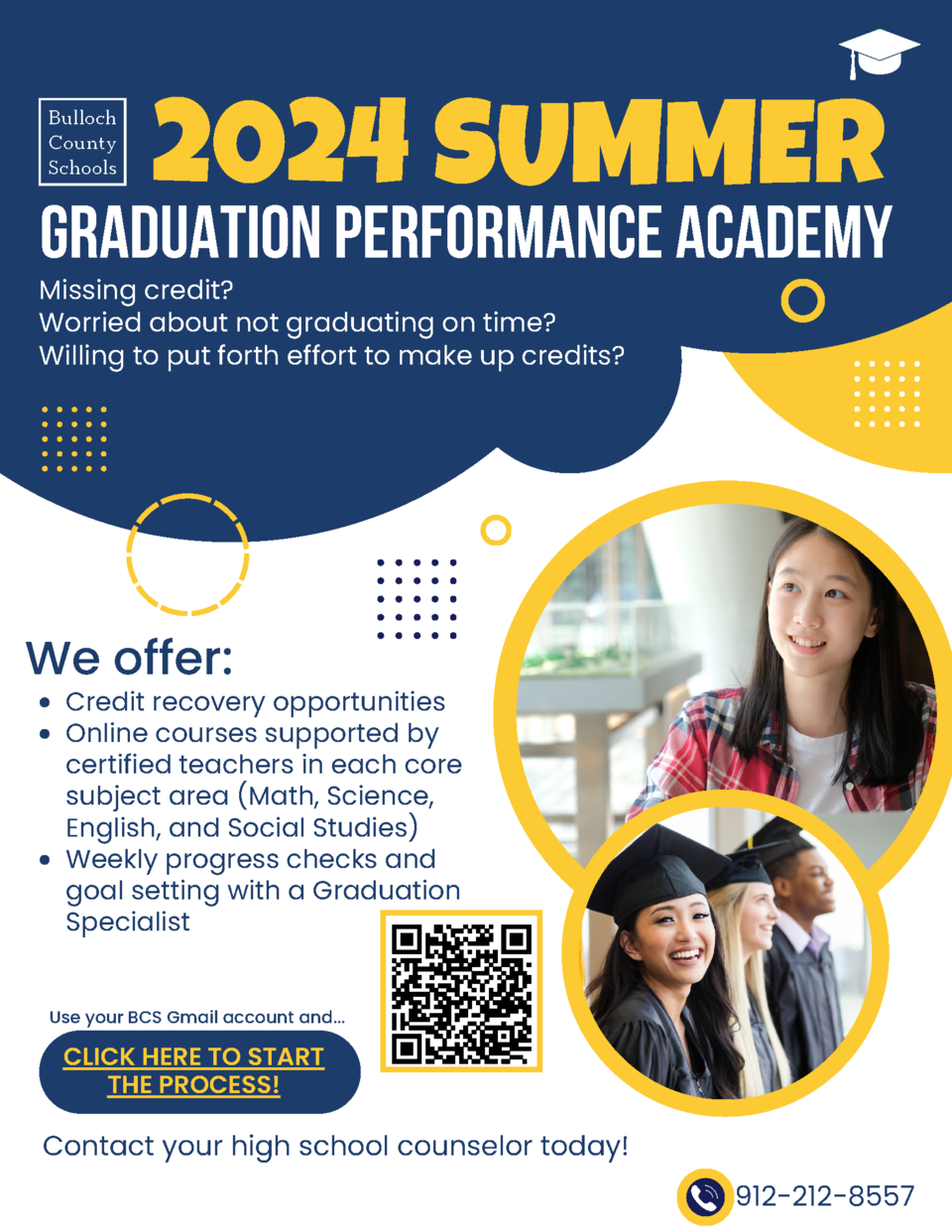 Bulloch High School Students: Register for Graduation Performance 