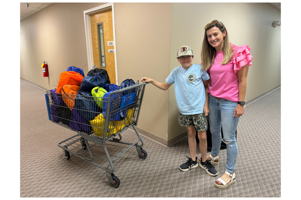 Volunteers from Georgia Power Citizens, The Statesboro Citizens Chapter, and other local residents teamed up to pack over 1,200 summer survival kits containing hygiene products for area students. 