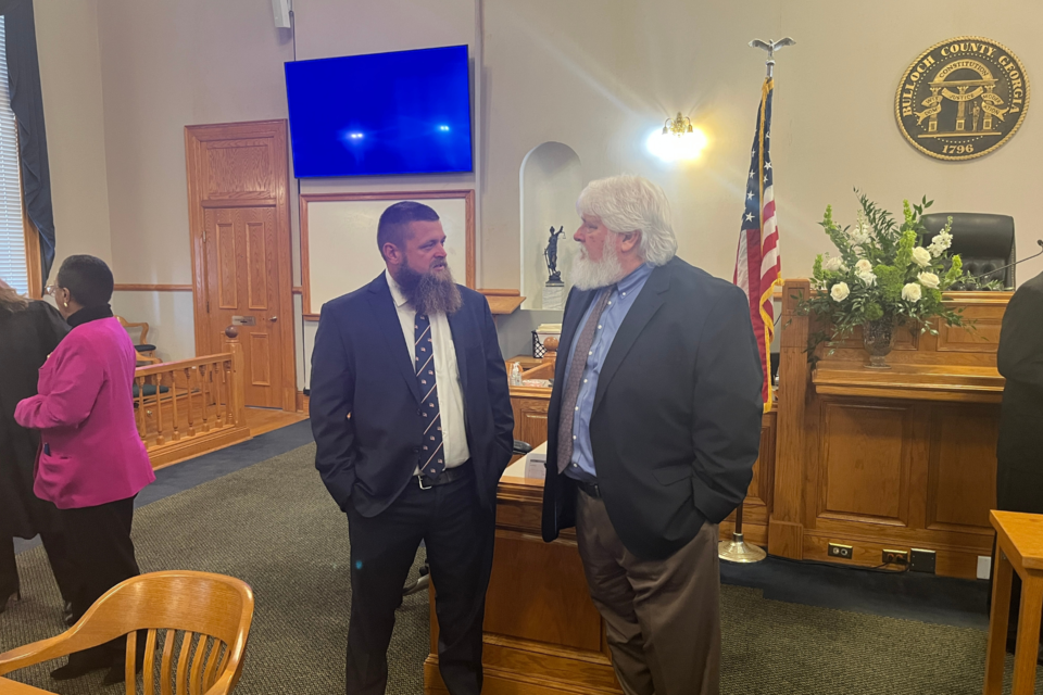 Commissioner Nick Newkirk and Judge Ronnie Thompson