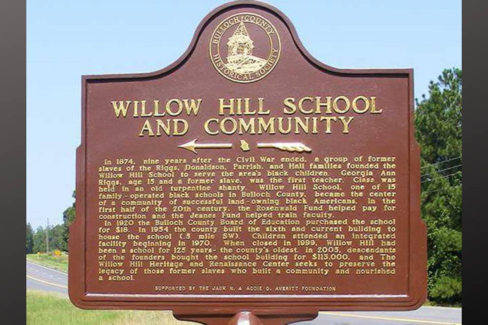 willowhillsign