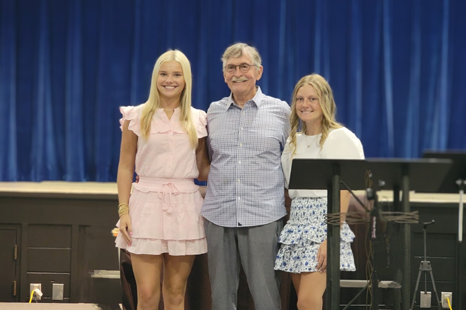 L-R: Avery White, Dr. Fred Richter, Marlie Motes