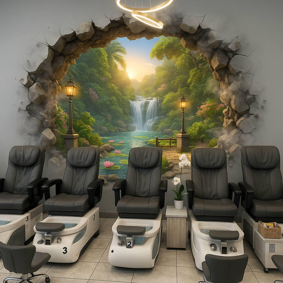 tropical-escape-through-nail-salon-wall