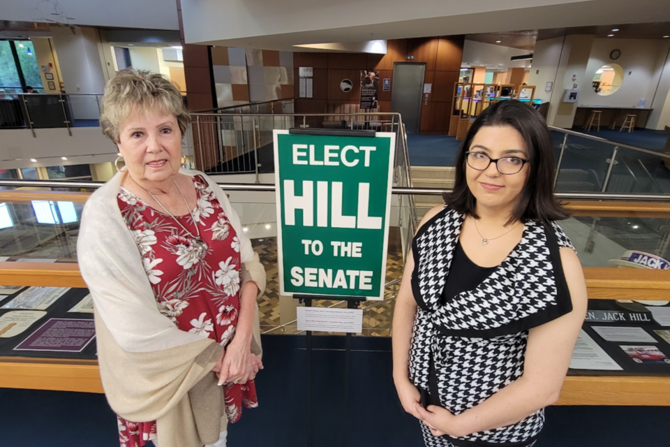 Jill Flynn, Senator Hill's sister with Kim Liebl