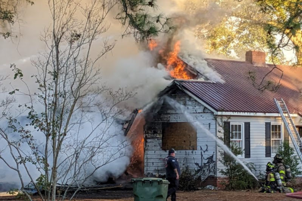 House fire on Caramel Drive
