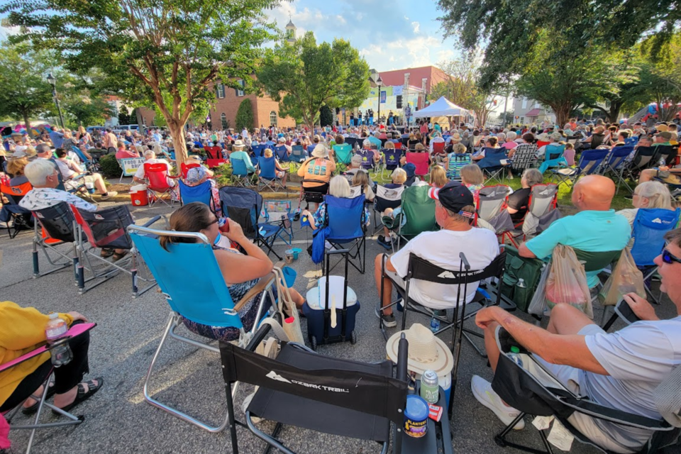 Swingin' Medallions filled the streets downtown 