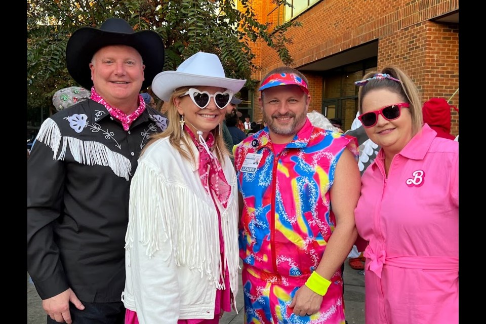 Cowboy Ken (Stephen Pennington, CEO!) and friends of the Admin Department's Barbie Land