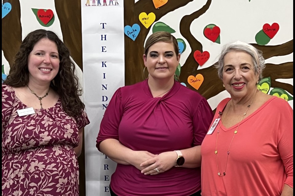 L:R Caroline Johnson, April Smith, Michele LeBlanc