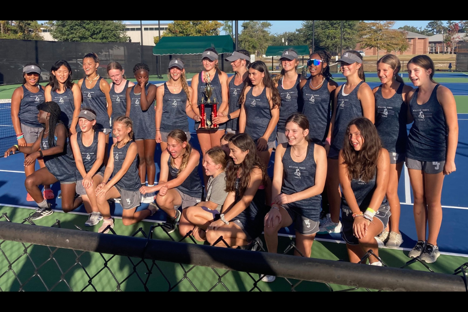 The William James girls tennis team