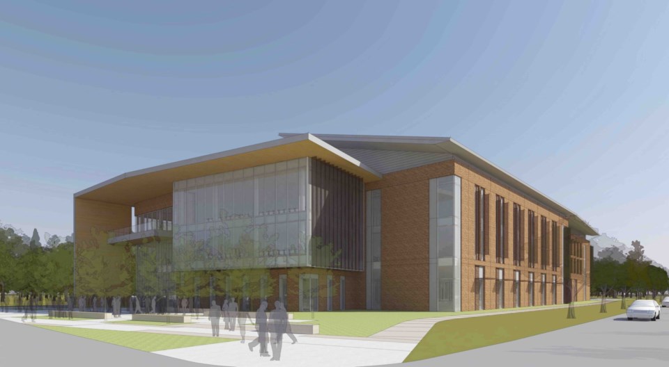 Rendering &#8211; Engineering building front