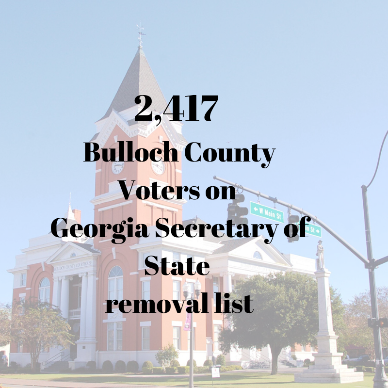 2019 Voter Purge Bulloch