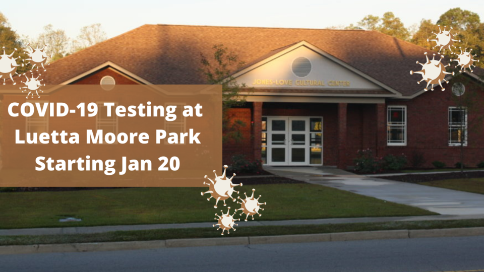 COVID-19 Testing at Luetta Moore Park Starting Jan 20