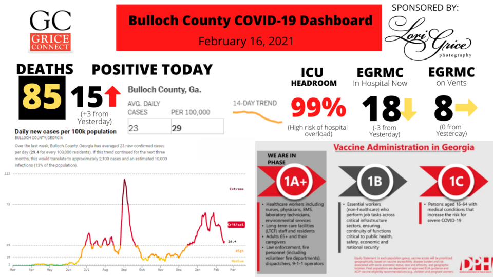 021621Bulloch County COVID-19 Report 021521