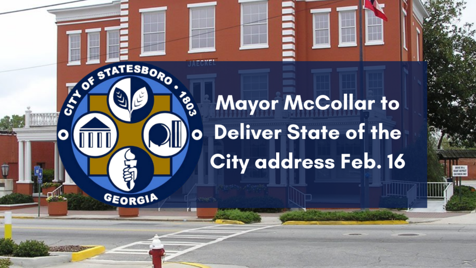 Mayor McCollar to Deliver State of the City address Feb. 16