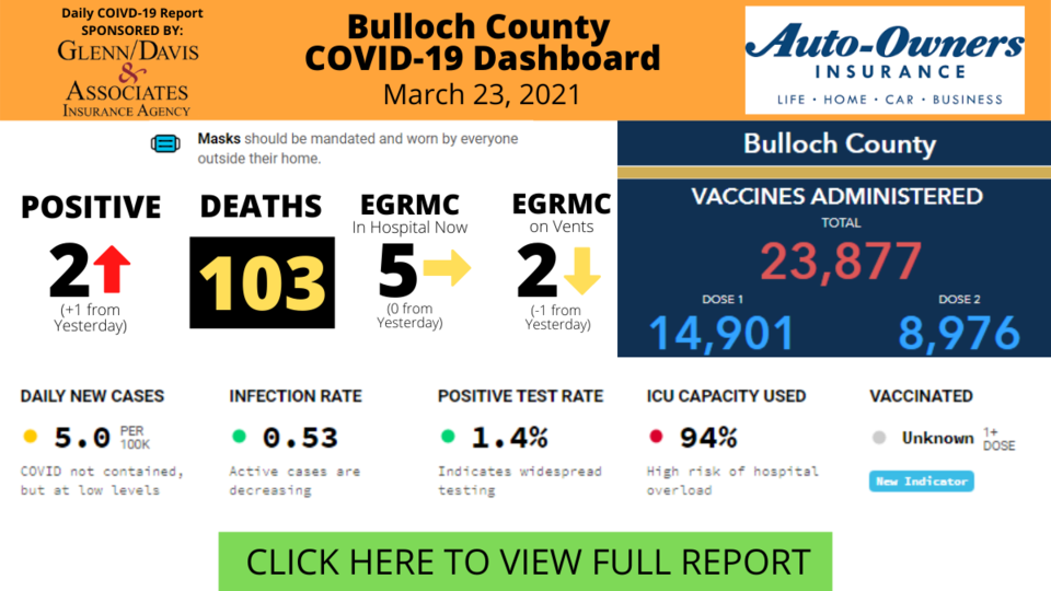 032321Bulloch County COVID-19 Report