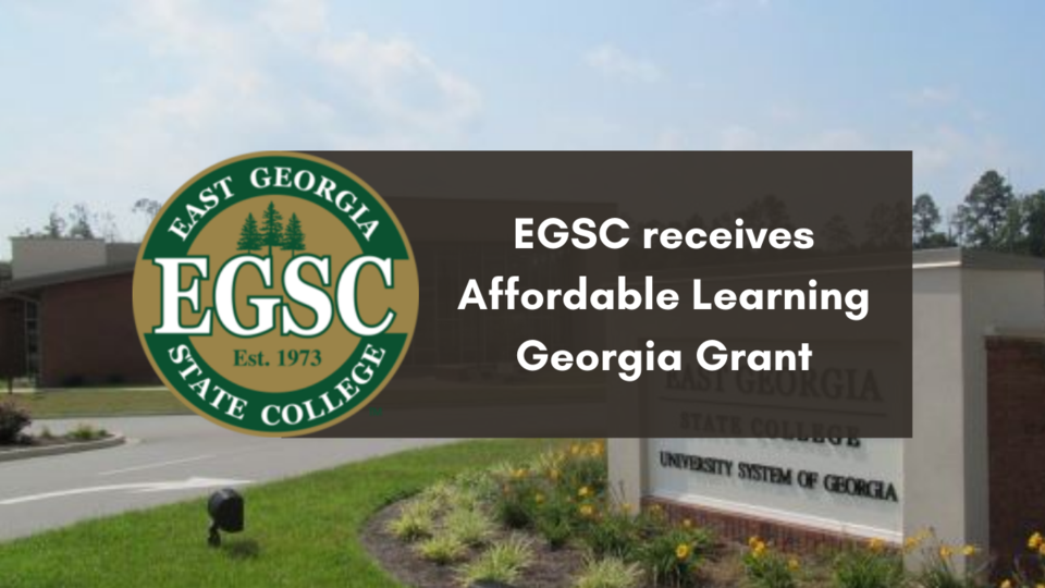 EGSC receives Affordable Learning Georgia Grant