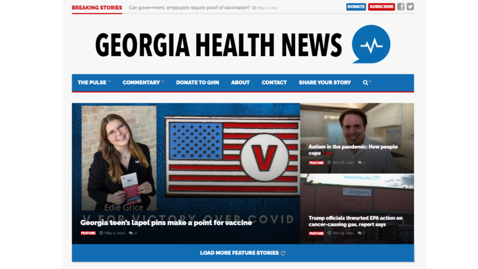 Georgia Health News Header &#8211; EG Story